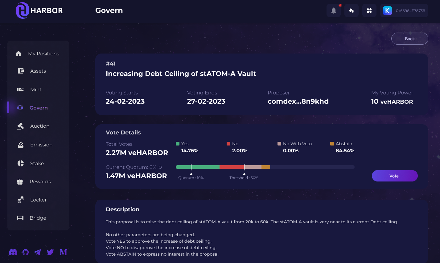 Governance Proposal Details
